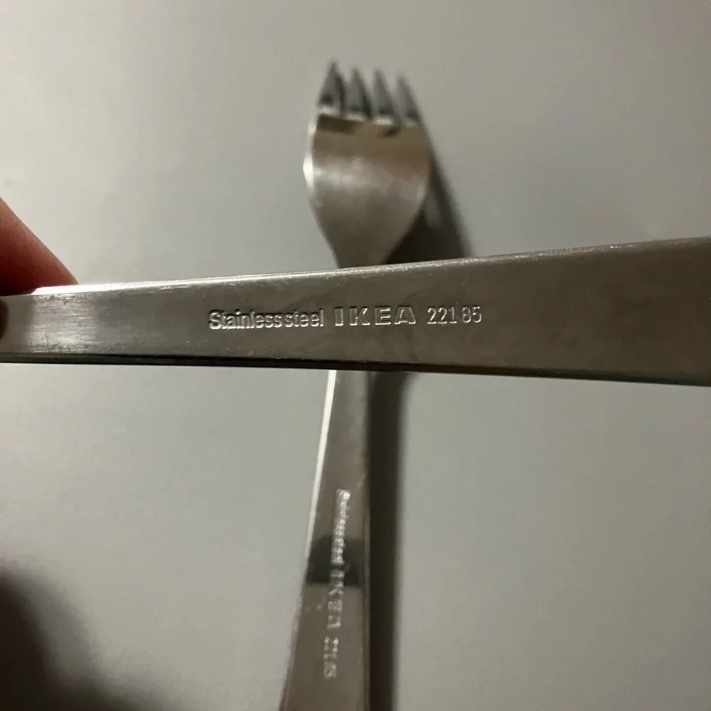 IKEA Silver Flatware Dining Forks Elegant Design